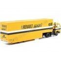 Cochesdemetal.es 1977 Trailer Berliet TR350 Transport Renault Sport F1 Amarillo 1:43 IXO Models TTR029.22