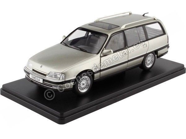 Cochesdemetal.es 1990 Opel Omega A2 Caravan Gris Metalizado 1:24 WhiteBox 124165-O