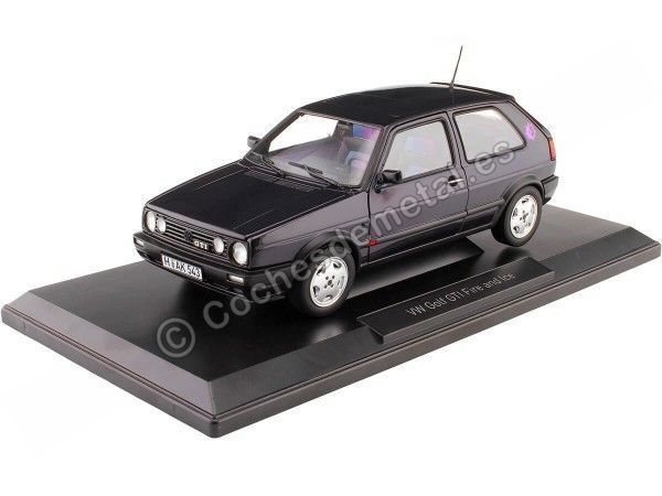 Cochesdemetal.es 1991 Volkswagen VW Golf II GTI "Fire and Ice" Violeta Metalizado 1:18 Norev 188558
