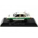 CARSDEMETAL.ES 1979 Audi 80 B2 Nederkaltenkirchen blanc / vert 1:43 NOREV 830053 Police