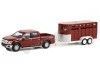 Cochesdememetal.es 2019 Ford F-150 XLT + Remolque Para Ganado "Série de Hitch & Tow 27" 1:64 Greenlight 32270D