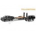 Cochesdemetal.es 2018 Ford F-150 + 1992 Ford Bronco + Remolque Yellowstone "Hollywood Hitch & Tow Series 11" 1:64 Greenlight ...