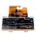 Cochesdemetal.es 2018 Ford F-150 + 1992 Ford Bronco + Remolque Yellowstone "Hollywood Hitch & Tow Series 11" 1:64 Greenlight ...