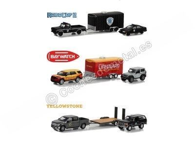 Cochesdemetal.es Lote de 3 Modelos "Hollywood Hitch & Tow Series 11" 1:64 Greenlight 31150