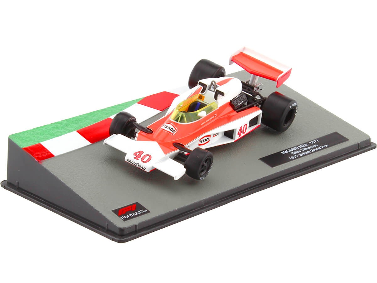 1977 McLaren M23 Nº40 Gilles Villeneuve Rojo/Blanco 1:43 Editorial 