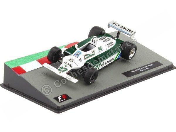 Cochesdemetal.es 1980 Williams FW07B Nº27 Alan Jones World Champion Blanco/Verde 1:43 Editorial Salvat F1 22