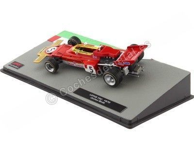 Cochesdemetal.es 1970 Lotus 72C Nº5 Jochen Rindt Campeón Mundial F1 Rojo/Dorado 1:43 Editorial Salvat F1 23 2