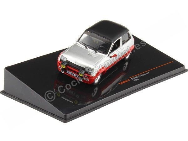 Cochesdemetal.es 1978 Renault 5 R5 Alpine Gr.2 Plateado/Rojo 1:43 IXO Models CLC466N