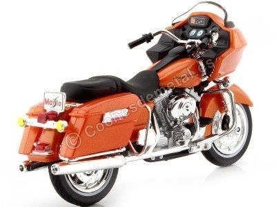 Cochesdemetal.es 2002 Harley-Davidson FLTR Road Glide Naranja Metalizado 1:18 Maisto 34360_382 2