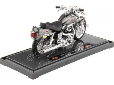 Cochesdemetal.es 1977 Harley-Davidson FXS Low Rider Gris Metallic 1:18 Moreo 18866 2