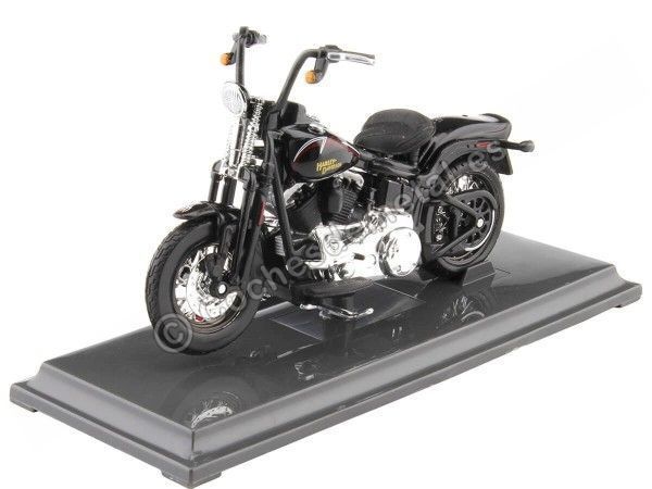Cochesdemetal.es 2008 Harley-Davidson FLSTB Cross Bones Negra Metalizado 1:18 Maisto 34360_384