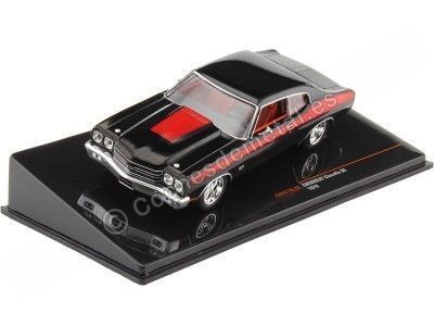 Cochesdemetal.es 1970 Chevrolet Chevelle SS Negro/Rojo 1:43 IXO Models CLC477N.22