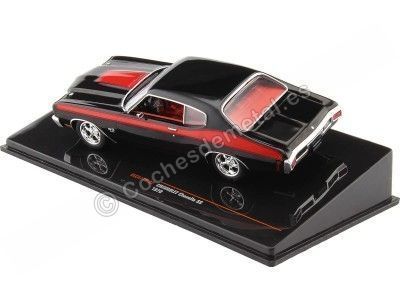 Cochesdemetal.es 1970 Chevrolet Chevelle SS Negro/Rojo 1:43 IXO Models CLC477N.22 2