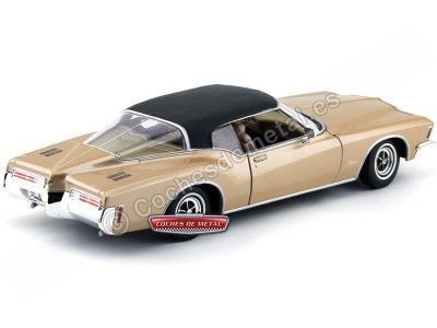 Cochesdemetal.es 1971 Buick Riviera GS Coupé Bronce/Negro 1:18 Lucky Diecast 92558 2