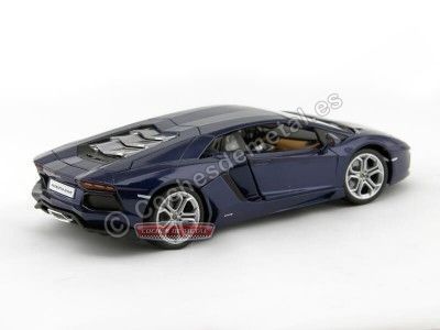 Cochesdemetal.es 2011 Lamborghini Aventador LP700-4 Azul marino 1:18 Bburago 11033 2