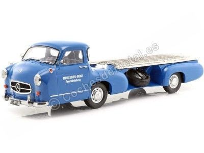 Cochesdemetal.es 1955 Mercedes-Benz Renntransporter "El Milagro Azul" 1:18 Werk83 W1801701
