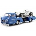 Cochesdemetal.es 1955 Mercedes-Benz "El Milagro Azul" + W196 Nº12 "Flecha de Plata" 1:18 Werk83 W1801802 W1801701
