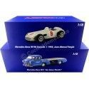 Cochesdemetal.es 1955 Mercedes-Benz "El Milagro Azul" + W196 Nº8 "Flecha de Plata" 1:18 Werk83 W1801803 W1801701