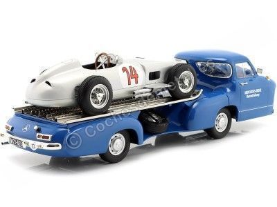 Cochesdemetal.es 1955 Mercedes-Benz "El Milagro Azul" + W196 Nº14 "Flecha de Plata" 1:18 Werk83 W1801804 W1801701 2