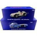 Cochesdemetal.es 1955 Mercedes-Benz "El Milagro Azul" + W196 Nº14 "Flecha de Plata" 1:18 Werk83 W1801804 W1801701