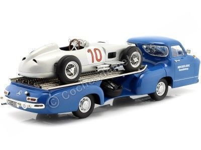 Cochesdemetal.es 1955 Mercedes-Benz "El Milagro Azul" + W196 Nº10 "Flecha de Plata" 1:18 Werk83 W1801805 W1801701 2