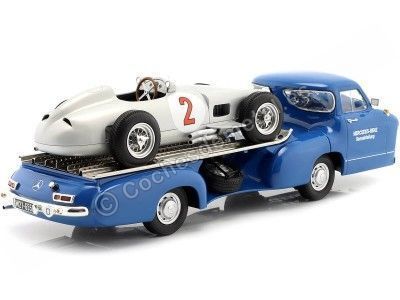 Cochesdemetal.es 1955 Mercedes-Benz "El Milagro Azul" + W196 Nº2 "Flecha de Plata" 1:18 Werk83 W1801806 W1801701 2