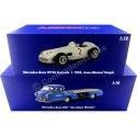 Cochesdemetal.es 1955 Mercedes-Benz "El Milagro Azul" + W196 Nº2 "Flecha de Plata" 1:18 Werk83 W1801806 W1801701