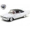 Cochesdemetal.es 1961 Chrysler Imperial Crown Convertible Blanco/Negro 1:18 Lucky Diecast 20138