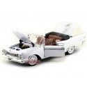 Cochesdemetal.es 1961 Chrysler Imperial Crown Convertible Blanco/Negro 1:18 Lucky Diecast 20138