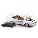 Cochesdemetal.es 1961 Chrysler Imperial Crown Convertible Blanco/Negro 1:18 Lucky Diecast 20138