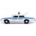 Cochesdemetal.es 1989 Chevrolet Caprice "Policía de Chicago" Blanco/Azul 1:18 Greenlight 19128