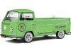 Cochesdemetal.es 1968 Volkswagen VW T2 Pick-Up "Custom Performance Shop" Verde Metalizado 1:18 Solido S1809401