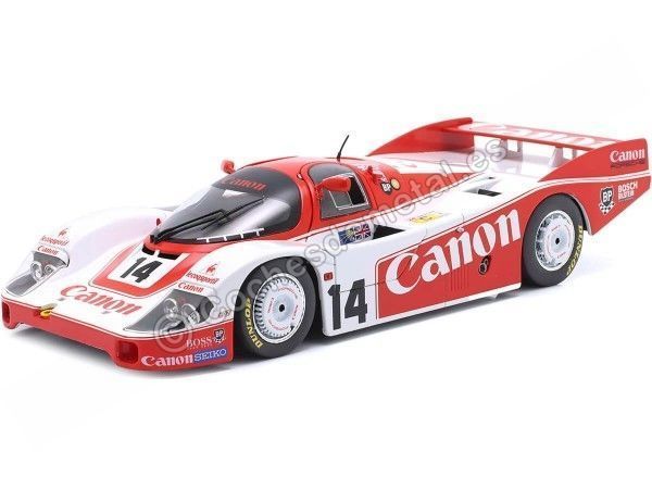 Cochesdemetal.es 1983 Porsche 956LH Nº14 Palmer/Lammers/Lloyd 24h LeMans Blanco/Rojo 1:18 Solido S1805506