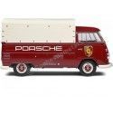 Cochesdemetal.es 1950 Volkswagen VW T1 Pickup "Porsche Service" Granate / Beige 1:18 Solino S1806707