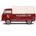 Cochesdemetal.es 1950 Volkswagen VW T1 Pickup "Porsche Service" Granate / Beige 1:18 Solino S1806707