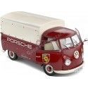 Cochesdemetal.es 1950 Volkswagen VW T1 Pickup "Porsche Service" Granate / Beige 1:18 Solino S1806707