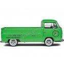 Cochesdemetal.es 1968 Volkswagen VW T2 Pick-up "Performance Shop Custom" Metallic Green 1:18 solide solide S1809401