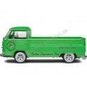 Cochesdemetal.es 1968 Volkswagen VW T2 Pick-up "Performance Shop Custom" Metallic Green 1:18 solide solide S1809401