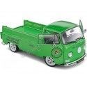 Cochesdemetal.es 1968 Volkswagen VW T2 Pick-up "Performance Shop Custom" Metallic Green 1:18 solide solide S1809401