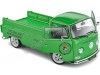 Cochesdemetal.es 1968 Volkswagen VW T2 Pick-up "Performance Shop Custom" Metallic Green 1:18 solide solide S1809401