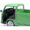 Cochesdemetal.es 1968 Volkswagen VW T2 Pick-up "Performance Shop Custom" Metallic Green 1:18 solide solide S1809401