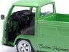 Cochesdemetal.es 1968 Volkswagen VW T2 Pick-up "Performance Shop Custom" Metallic Green 1:18 solide solide S1809401