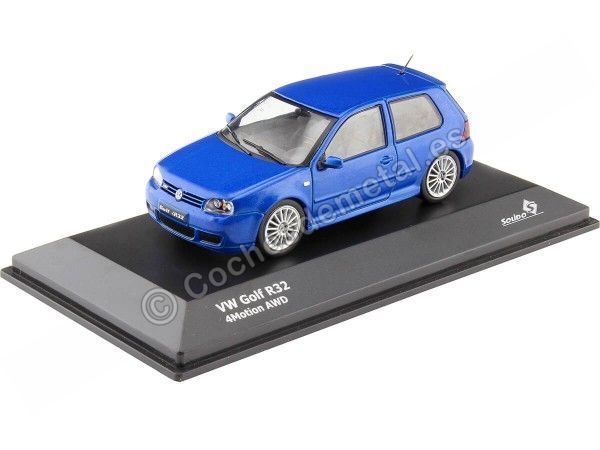 Cochesdemetal.es 2003 Volkswagen VW Golf IV R32 Azul Metalizado 1:43 Solido S4313601