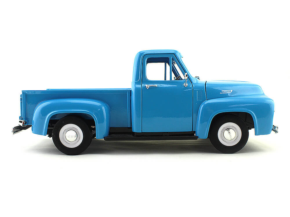 1953 Ford F 100 Pickup Azul Claro 118 Lucky Diecast 92148 9853