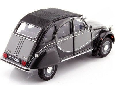 Cochesdemetal.es 1982 Citroen 2CV 6 Charleston Gris/Negro 1:24 Welly 24009 2