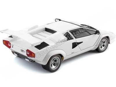 Cochesdemetal.es 1974 Lamborghini Countach LP 5000 S Blanco 1:24 Welly 24112 2