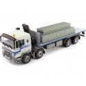 CARSDEMETAL.ES 1985 Four-axis Camion à quatre axes avec plate-forme blanche / bleue 1:43 Salvat PEG1431