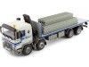 CARSDEMETAL.ES 1985 Four-axis Camion à quatre axes avec plate-forme blanche / bleue 1:43 Salvat PEG1431