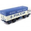 CARSDEMETAL.ES 1978 BARREIROS TRUCK 82/35 D "PULLEVA DAIRY PRODUCTS" BLEU / BLANC 1:43 SALVAT PEG010