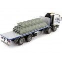CARSDEMETAL.ES 1985 Four-axis Camion à quatre axes avec plate-forme blanche / bleue 1:43 Salvat PEG1431